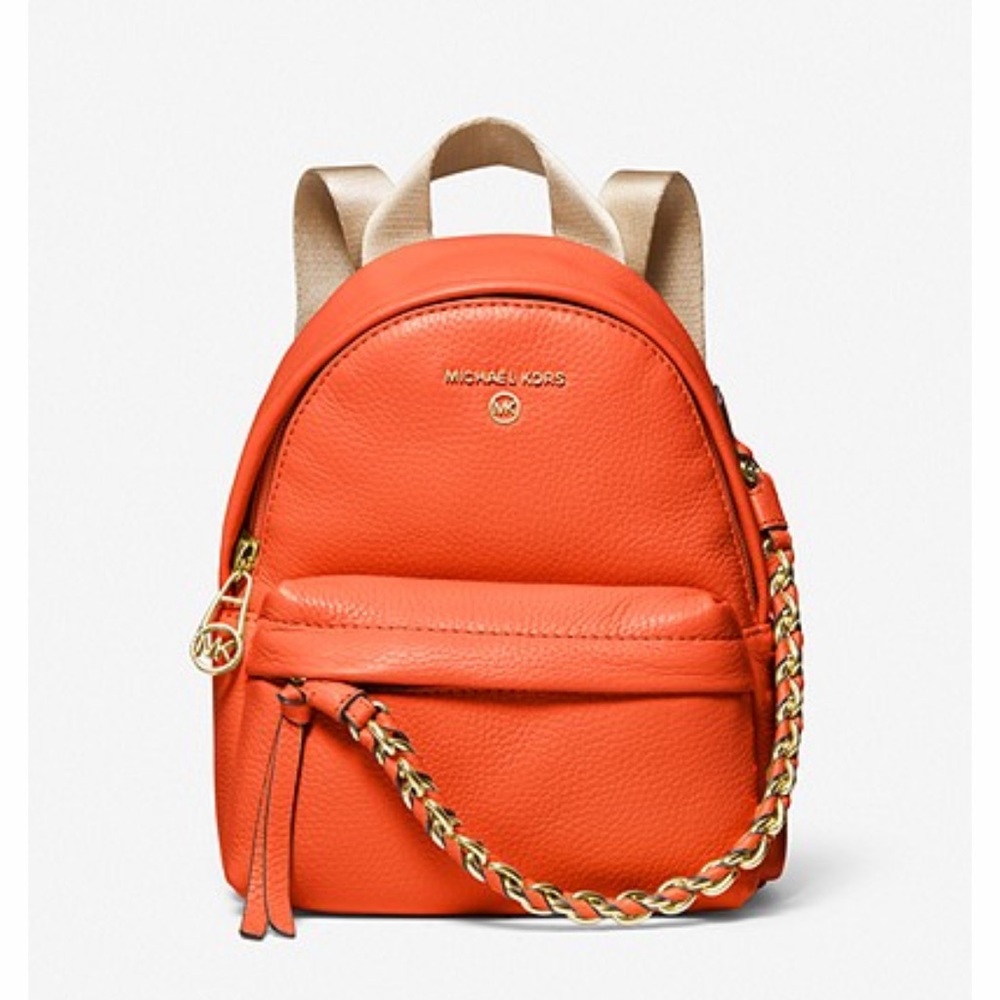 Micheal Kors, leather Slater backpack with tons of pockets.